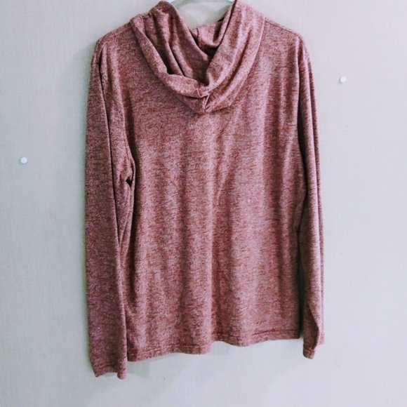 HOODIE*LUCKY BRAND *CRANBERRY COLOR*LIGHTWEIGHT*WOMEN SIZE M. - Picture 2 of 6